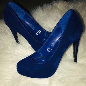 Royal blue heels